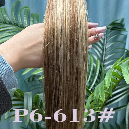 100Pcs & 50Pcs Straight Nano Ring Hair Extensions 32 Colors European Micro Beads Ring Human Hair Extensions 0.5g/0.8g/1g/Strand