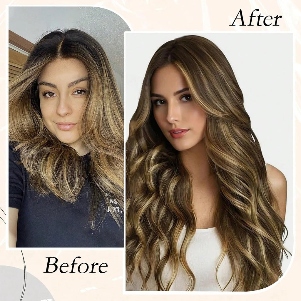 Highlight Human Hair Tape in Hair Extensions Silky Straight Remy Hair Extensions for Women to Add Hair Volume&Length&Highlight