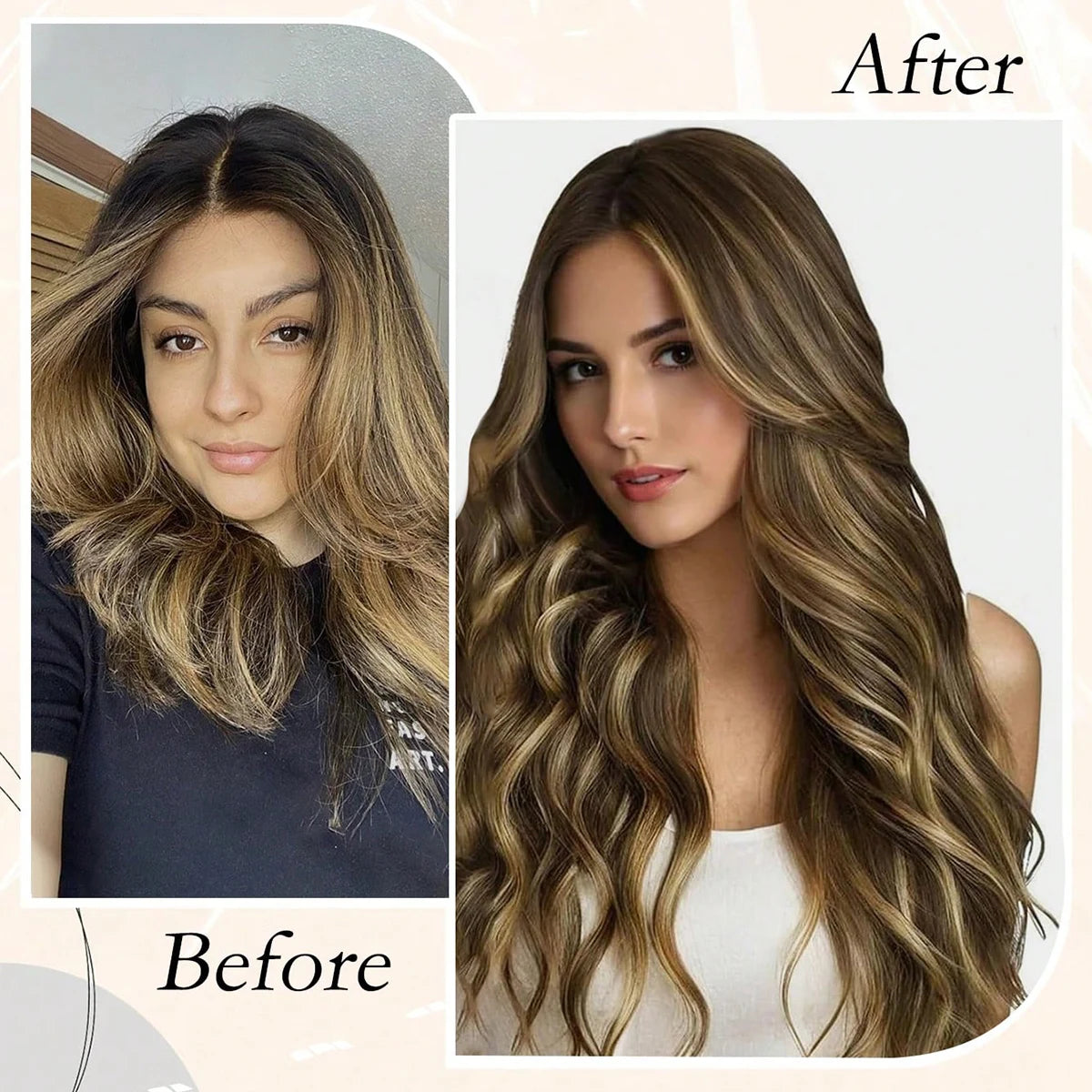 Highlight Human Hair Tape in Hair Extensions Silky Straight Remy Hair Extensions for Women to Add Hair Volume&Length&Highlight