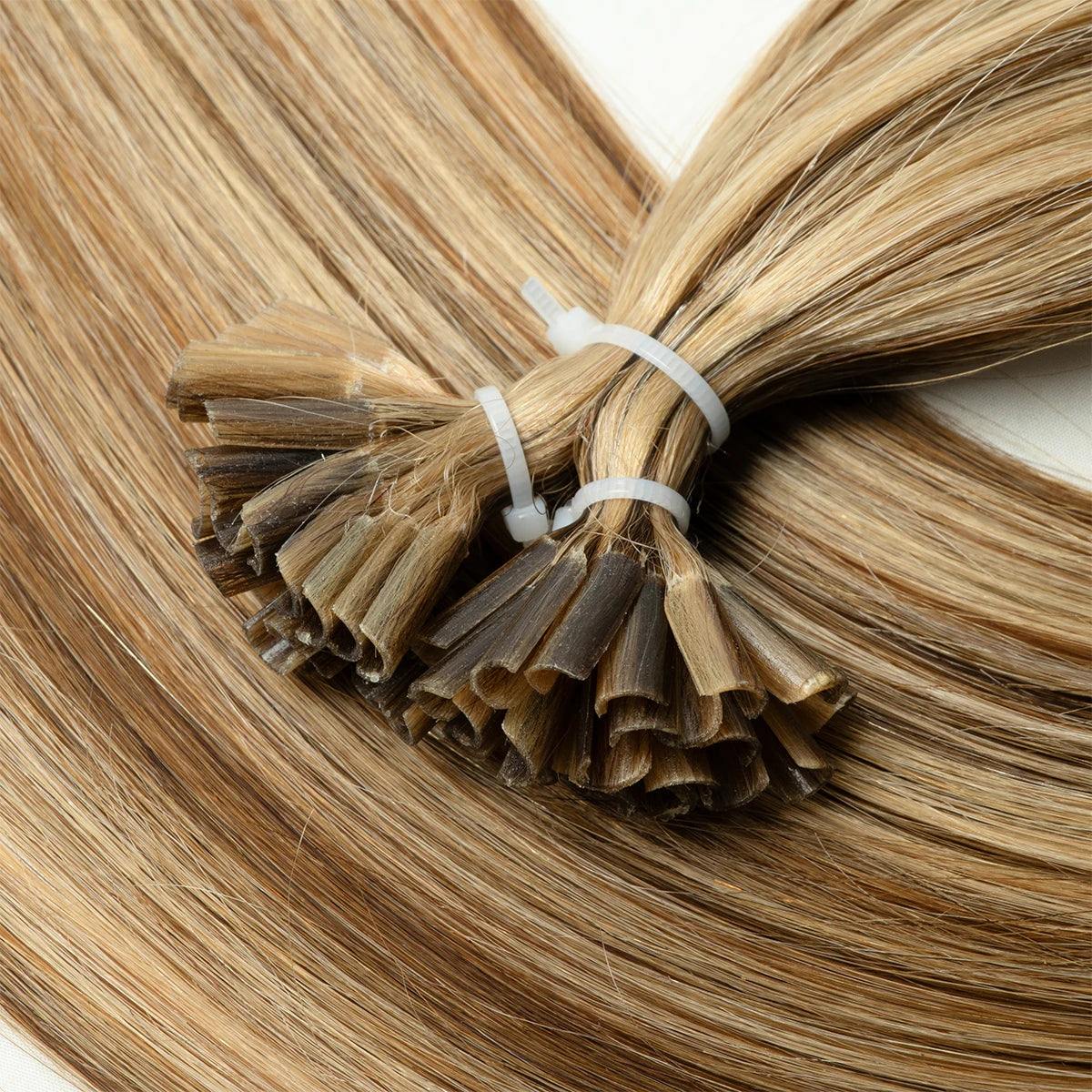 U Tip Fusion Hair Extensions Blonde Natural Real Human Hair Extensions 1.5cm Keratin Hair Capsules 50pcs 30g 40g 50g 12-24inch