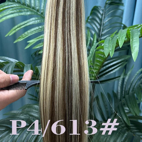 100Pcs & 50Pcs Straight Nano Ring Hair Extensions 32 Colors European Micro Beads Ring Human Hair Extensions 0.5g/0.8g/1g/Strand