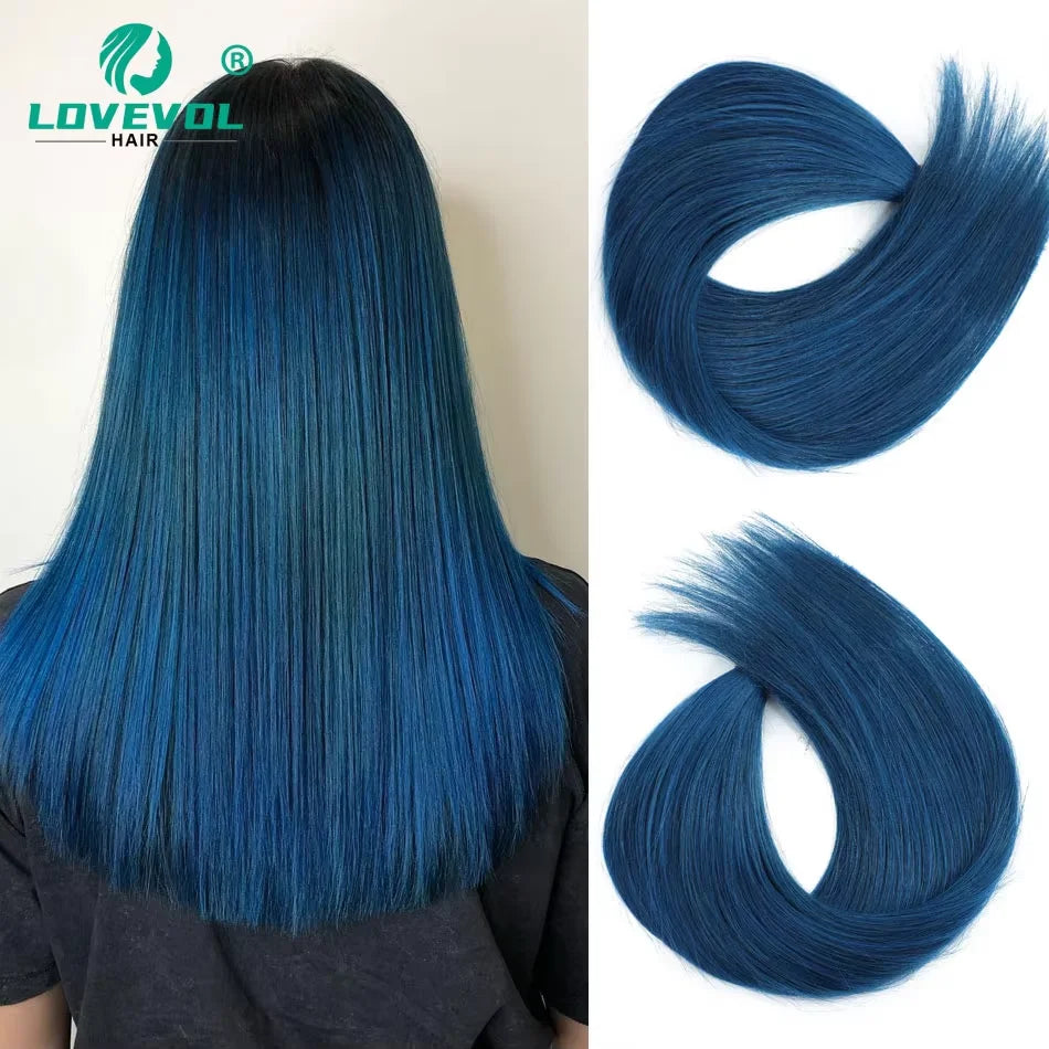 100Pcs & 50Pcs Straight Nano Ring Hair Extensions 32 Colors European Micro Beads Ring Human Hair Extensions 0.5g/0.8g/1g/Strand