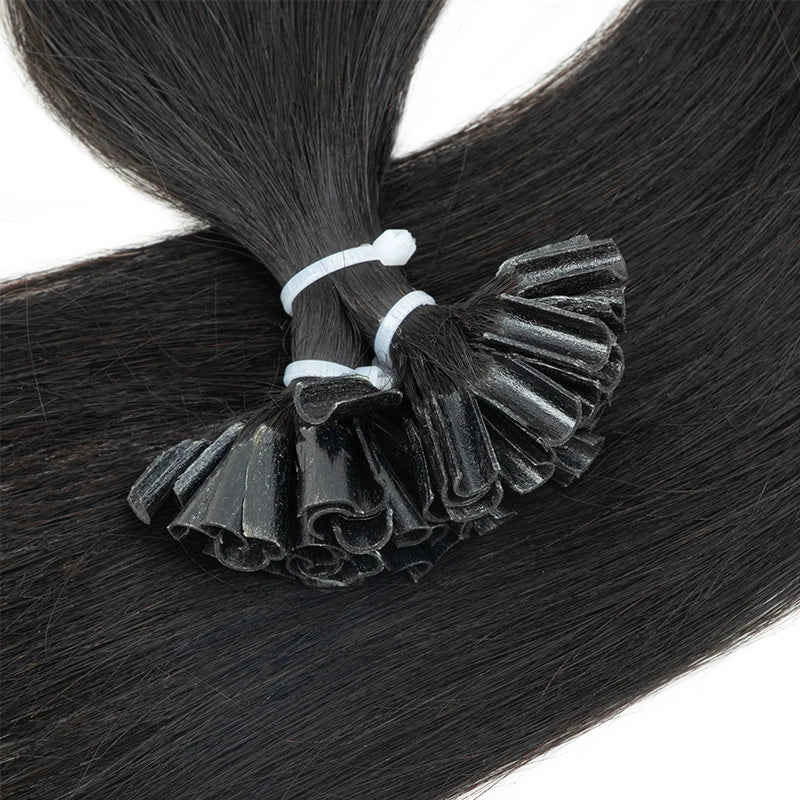 U Tip Fusion Hair Extensions Blonde Natural Real Human Hair Extensions 1.5cm Keratin Hair Capsules 50pcs 30g 40g 50g 12-24inch