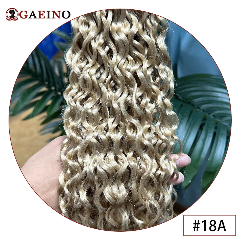 Extensions Cheveux Naturels Tape-in Ondulées Brésiliennes - 20 Pièces Noir Brun Blond