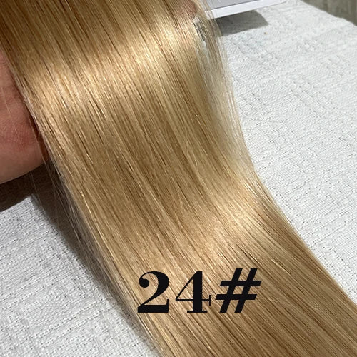 100Pcs & 50Pcs Straight Nano Ring Hair Extensions 32 Colors European Micro Beads Ring Human Hair Extensions 0.5g/0.8g/1g/Strand