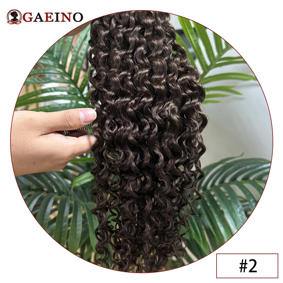 Extensions Cheveux Naturels Tape-in Ondulées Brésiliennes - 20 Pièces Noir Brun Blond